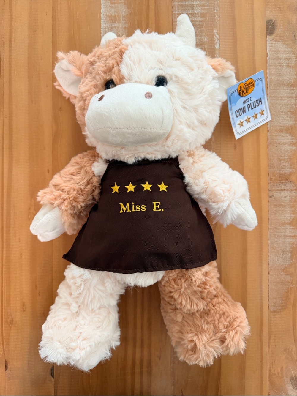 NWT Rare Cracker Barrel “Miss E.” Cow Plush NEW Soft, Grannycore 16”